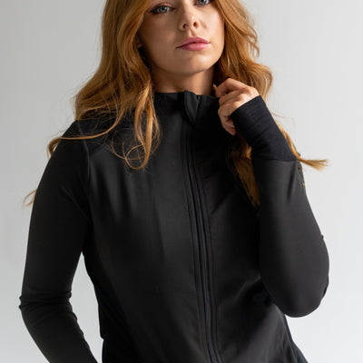 Women's Solace Zip Jacket - Black