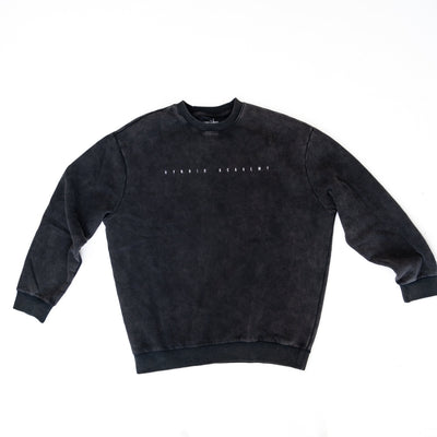 23' Oversized Sweater - Stonewash Black