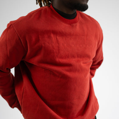 23' Oversized Sweater - Stonewash Red
