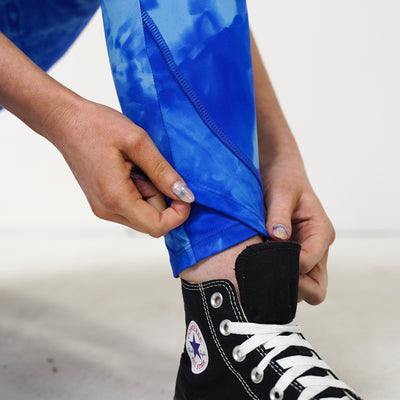 Women’s MAVIK Leggings - Tie dye Blue